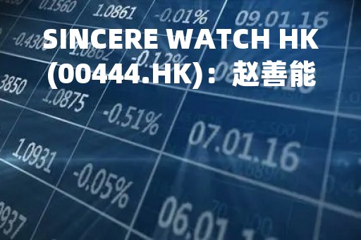 SINCERE WATCH HK(00444.HK)：赵善能辞任独立非执行董事