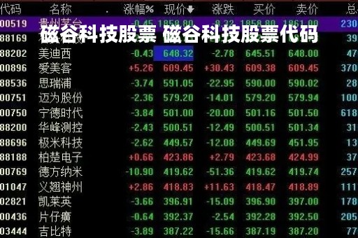 磁谷科技股票 磁谷科技股票代码