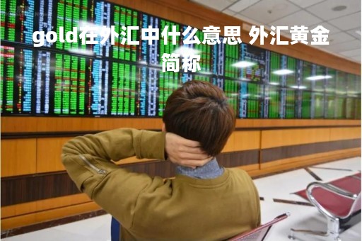 gold在外汇中什么意思 外汇黄金简称